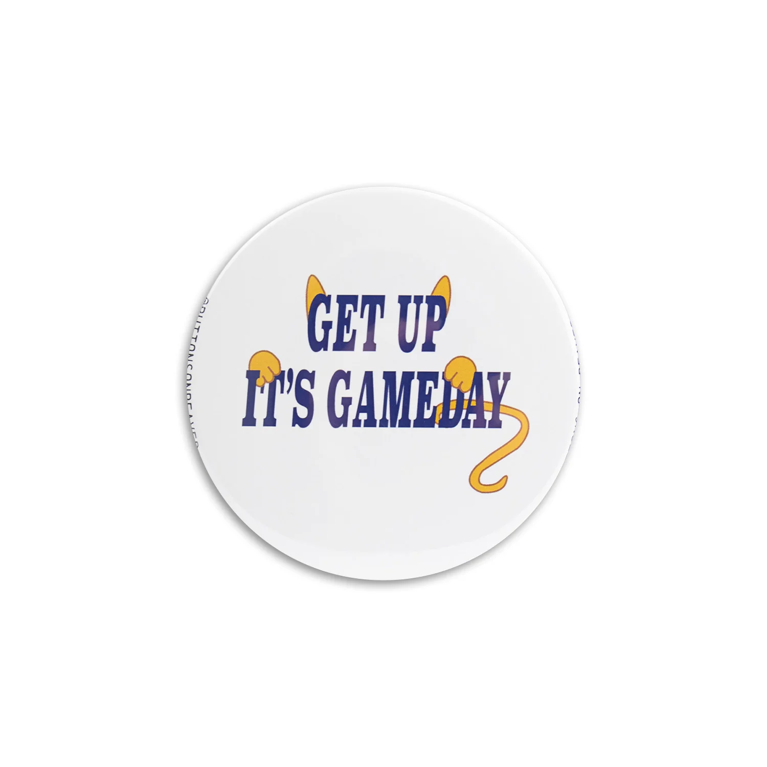 Buttons On Beaver "Get Up" 2.5" Button