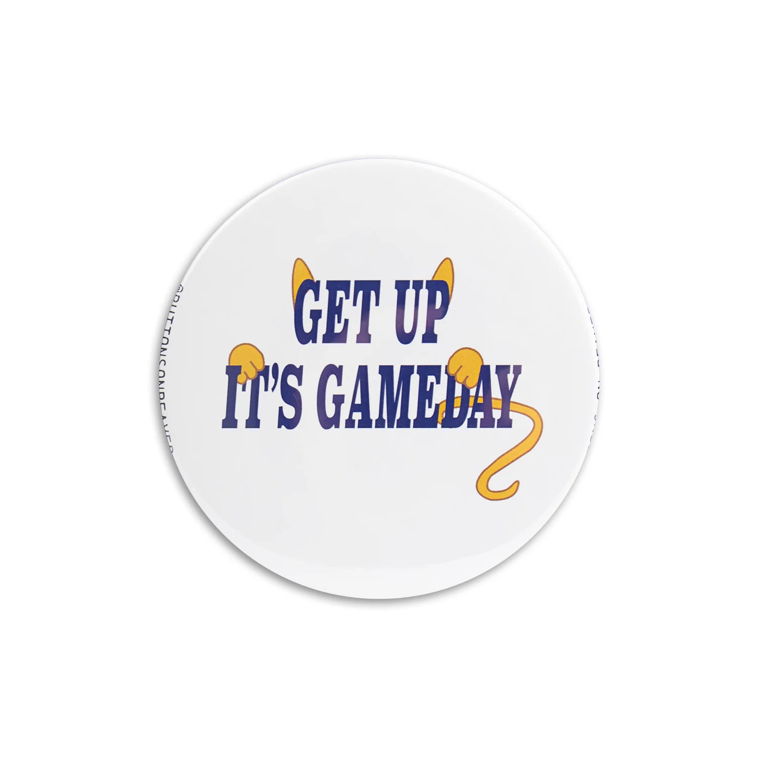 Buttons On Beaver "Get Up" 3" Button
