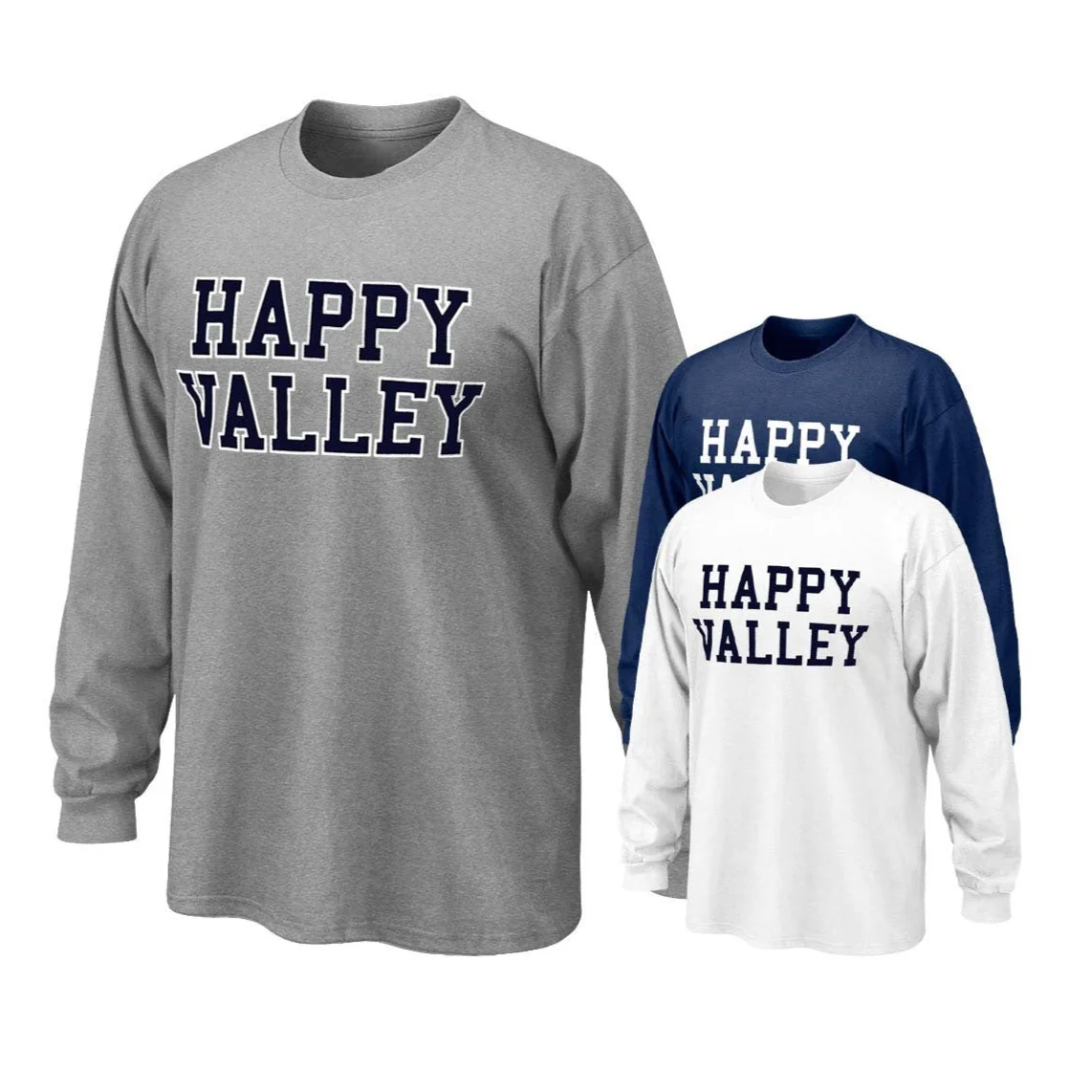 Happy Valley Block Adult Long Sleeve T-Shirt