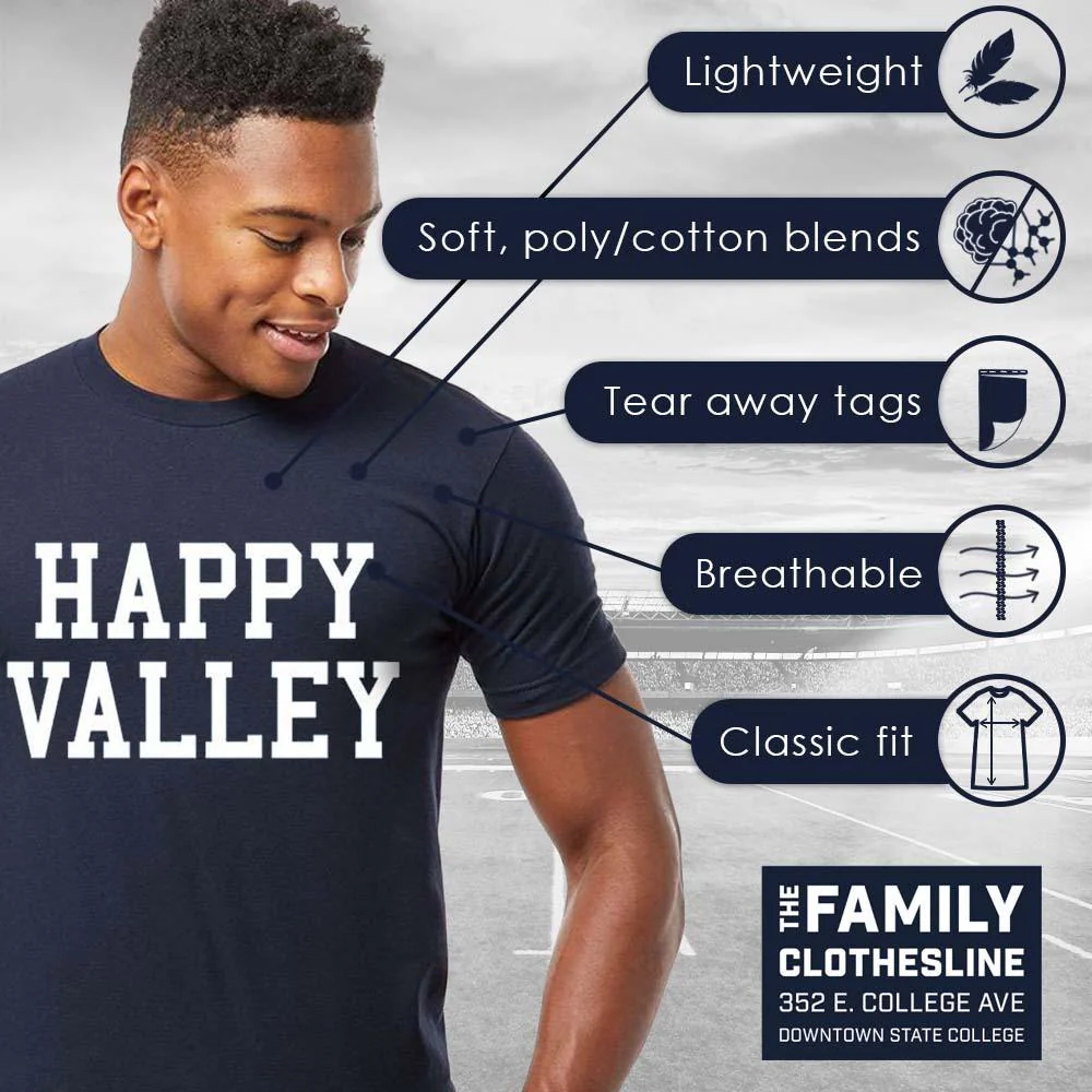 Happy Valley Block Adult T-shirt - Image 7