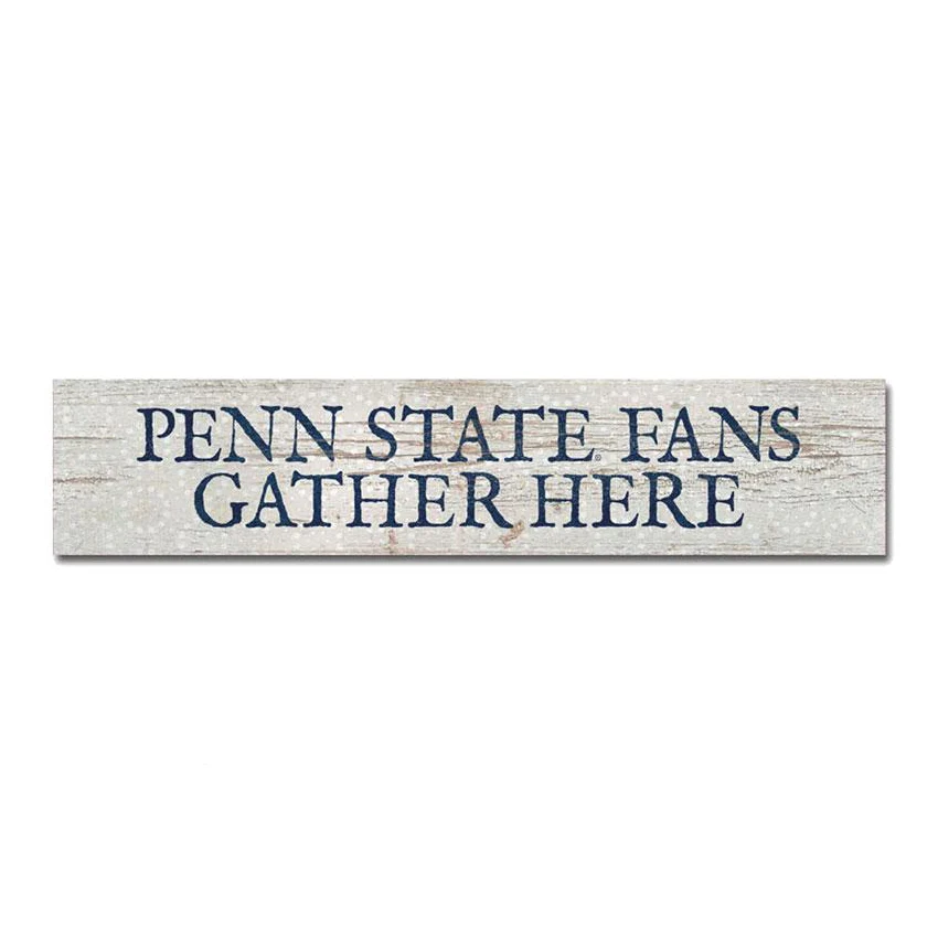 Penn State 2.5" x 12" Wooden Gather Table Top Sign
