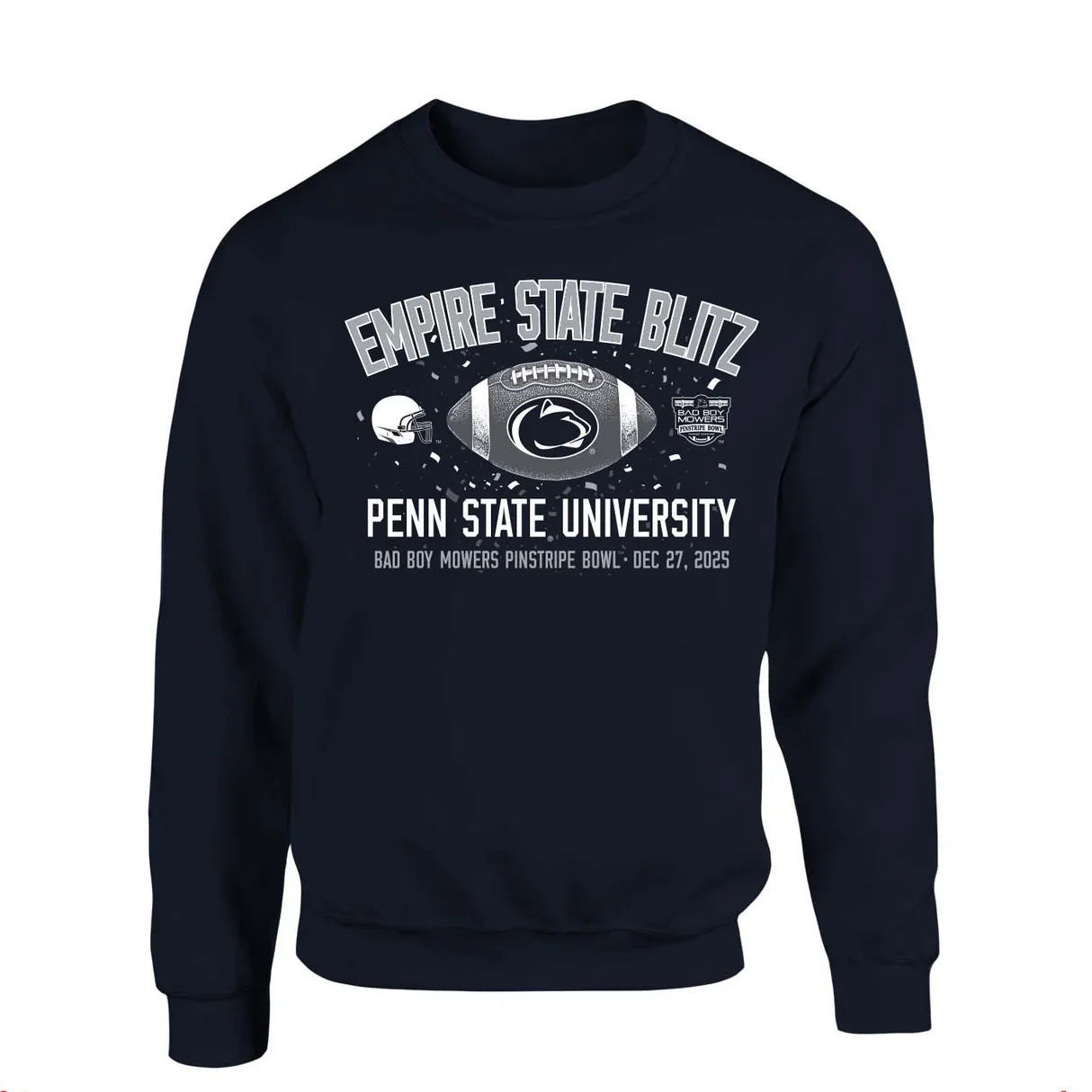 Penn State 2025 Pinstripe Bowl Crew Sweatshirt - Image 2