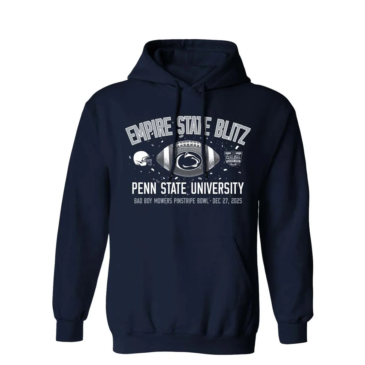 Penn State 2025 Pinstripe Bowl Hooded Sweatshirt - Image 2