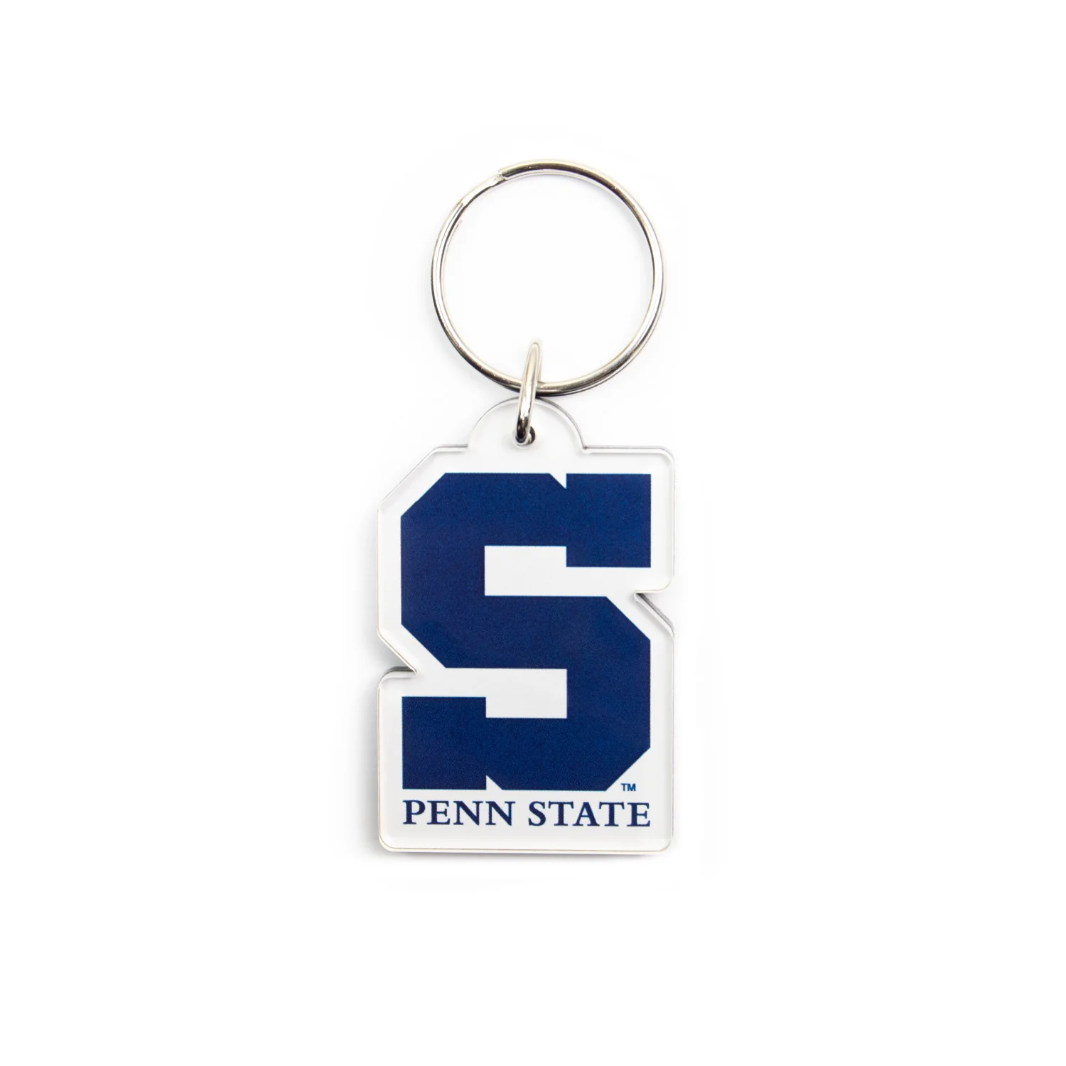 Penn State Acrylic Block "S" Keychain