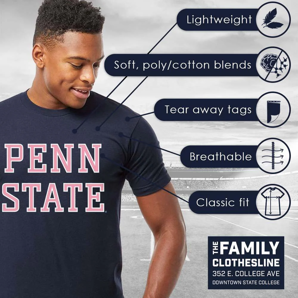 Penn State Adult Pink PS Block T-Shirt - Image 3