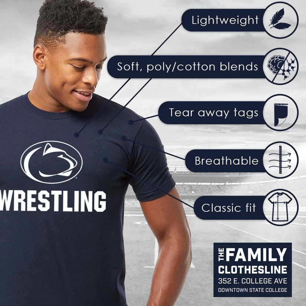 Penn State Adult Wrestling Logo T-Shirt - Image 6