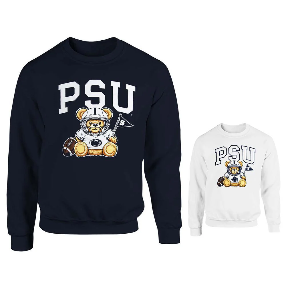 Penn State Football Bear Crew Sweatshirt