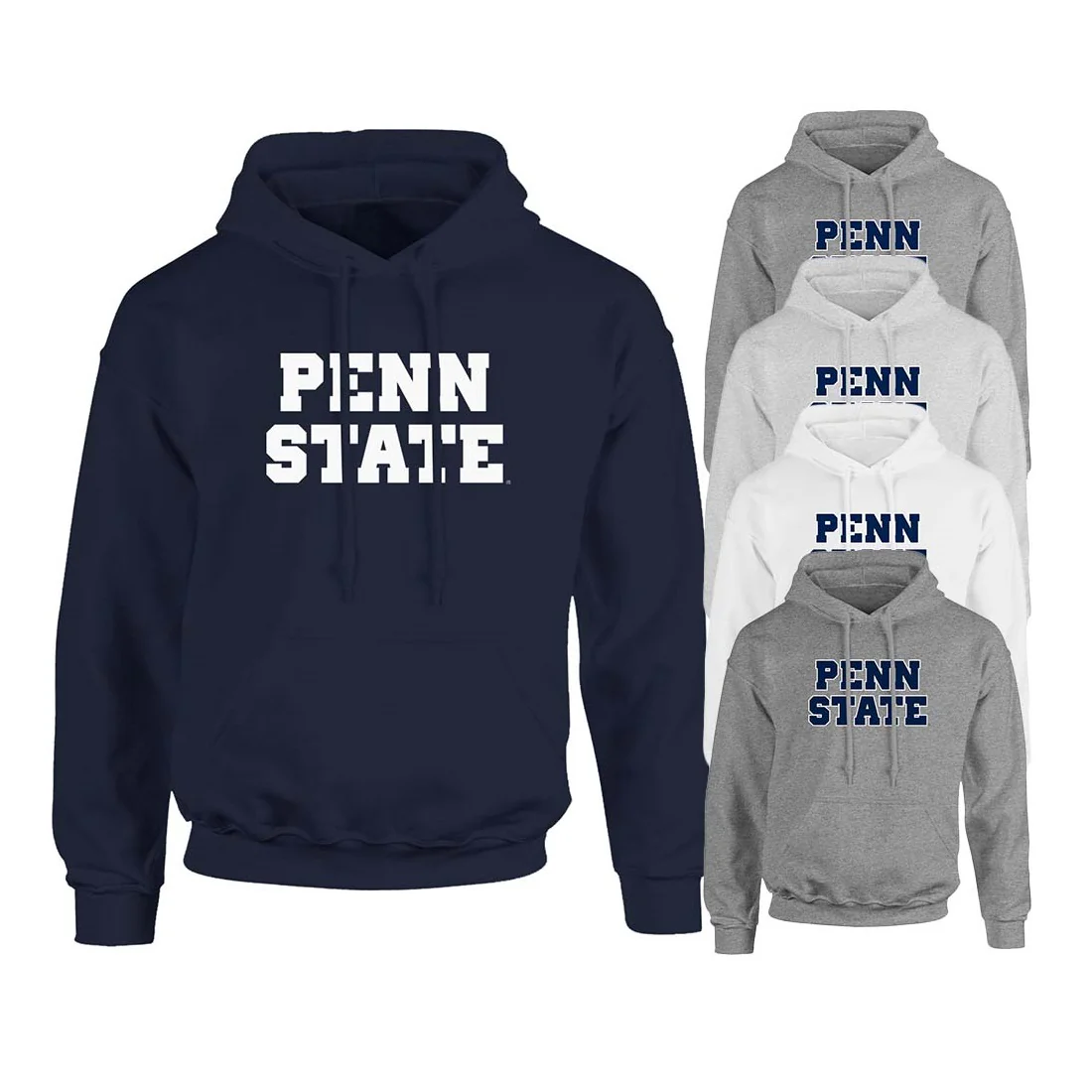 Penn State Block Bold Hooded Sweatshirt