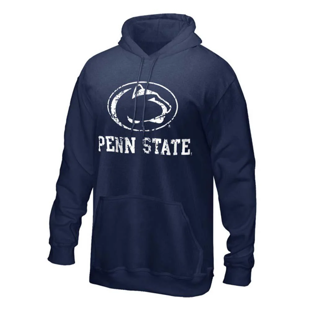 Penn State Distressed Logo Block Hooded Sweatshirt - Image 3