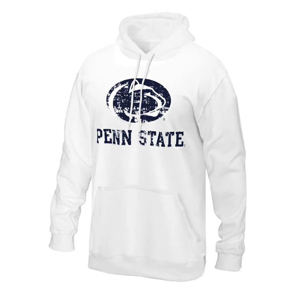 Penn State Distressed Logo Block Hooded Sweatshirt - Image 4