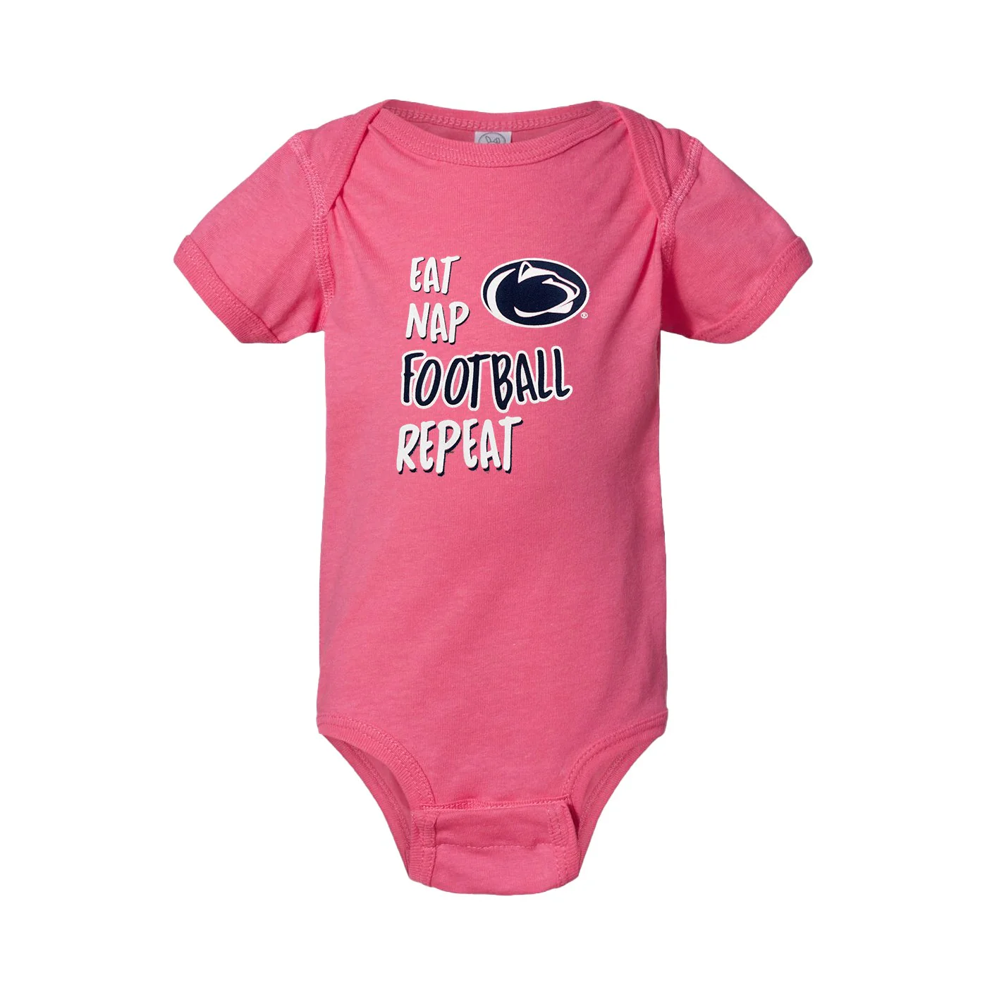 Penn State Infant Eat Nap Football Creeper - Image 3