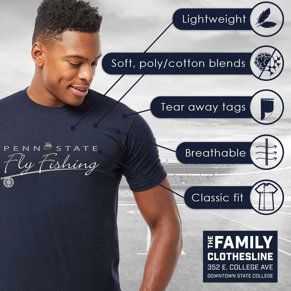 Penn State Fly Fishing Adult T-Shirt - Image 6