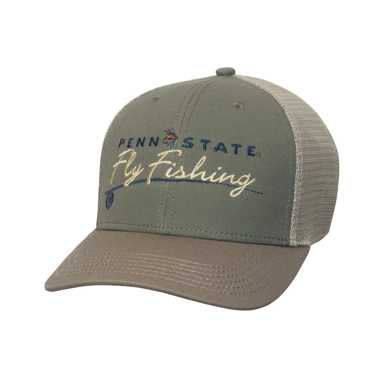 Penn State Fly Fishing Structured Snapback Trucker Hat - Image 2