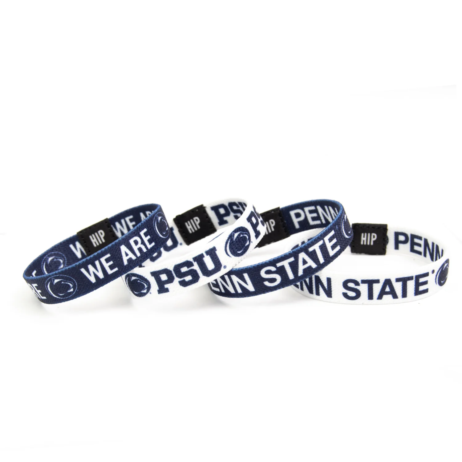 Penn State Hip Heads Hair Tie Bracelet 4-Pack