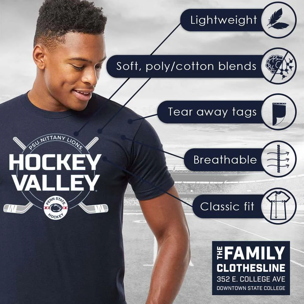 Penn State Hockey Valley Puck T-shirt - Image 6