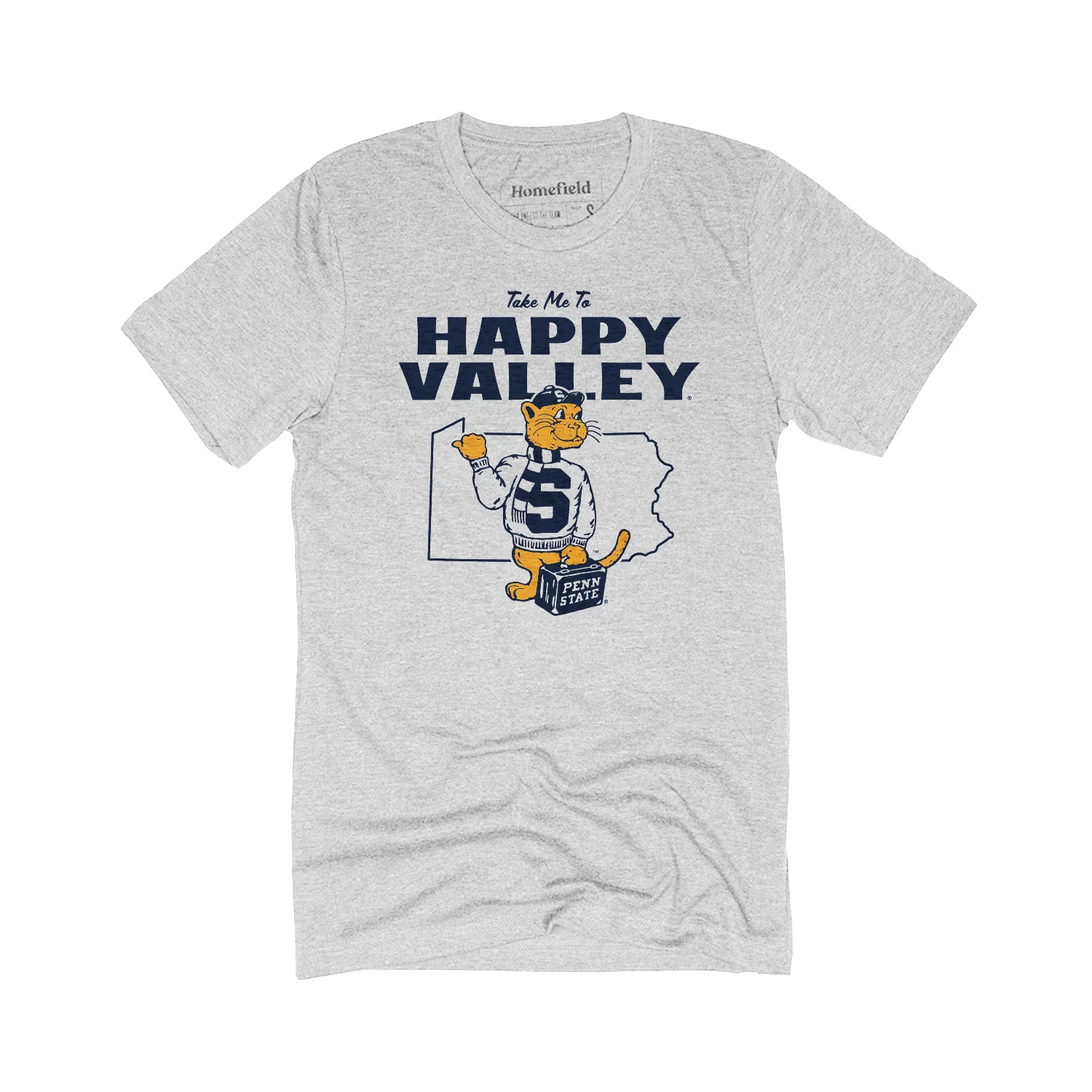 Penn State Homefield Vintage Happy Valley T-Shirt - Image 3