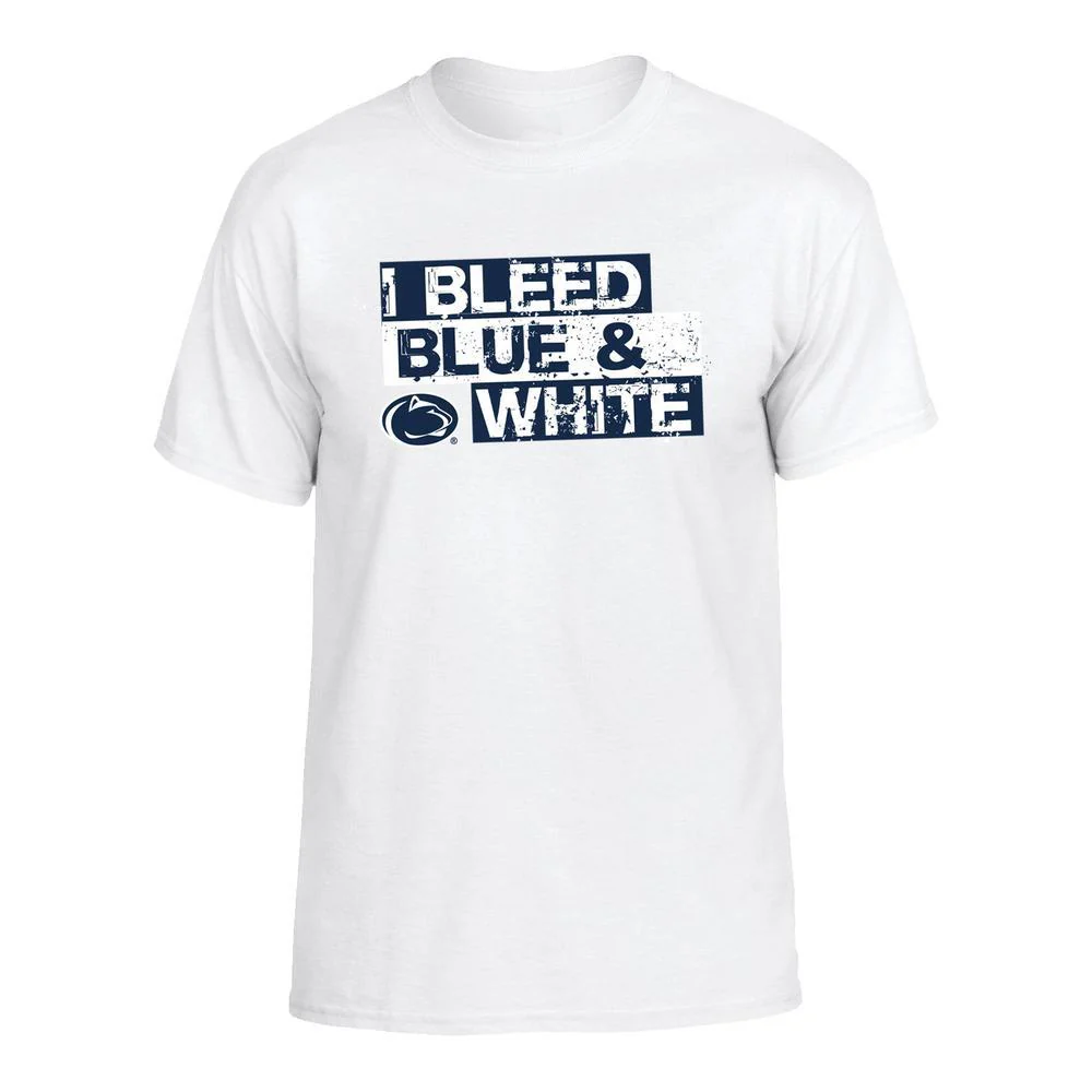 Penn State I Bleed Blue & White T-shirt - Image 3