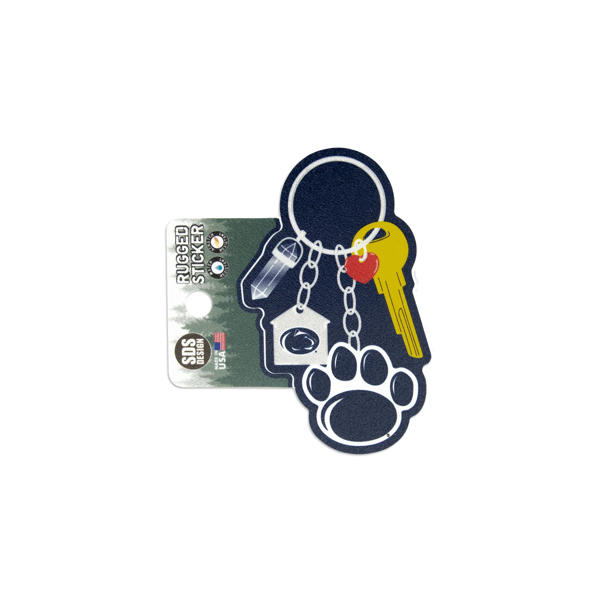 Penn State Keychain Rugged Sticker