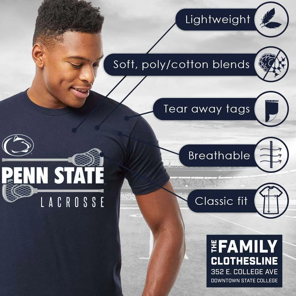 Penn State Lacrosse Sticks T-Shirt - Image 7
