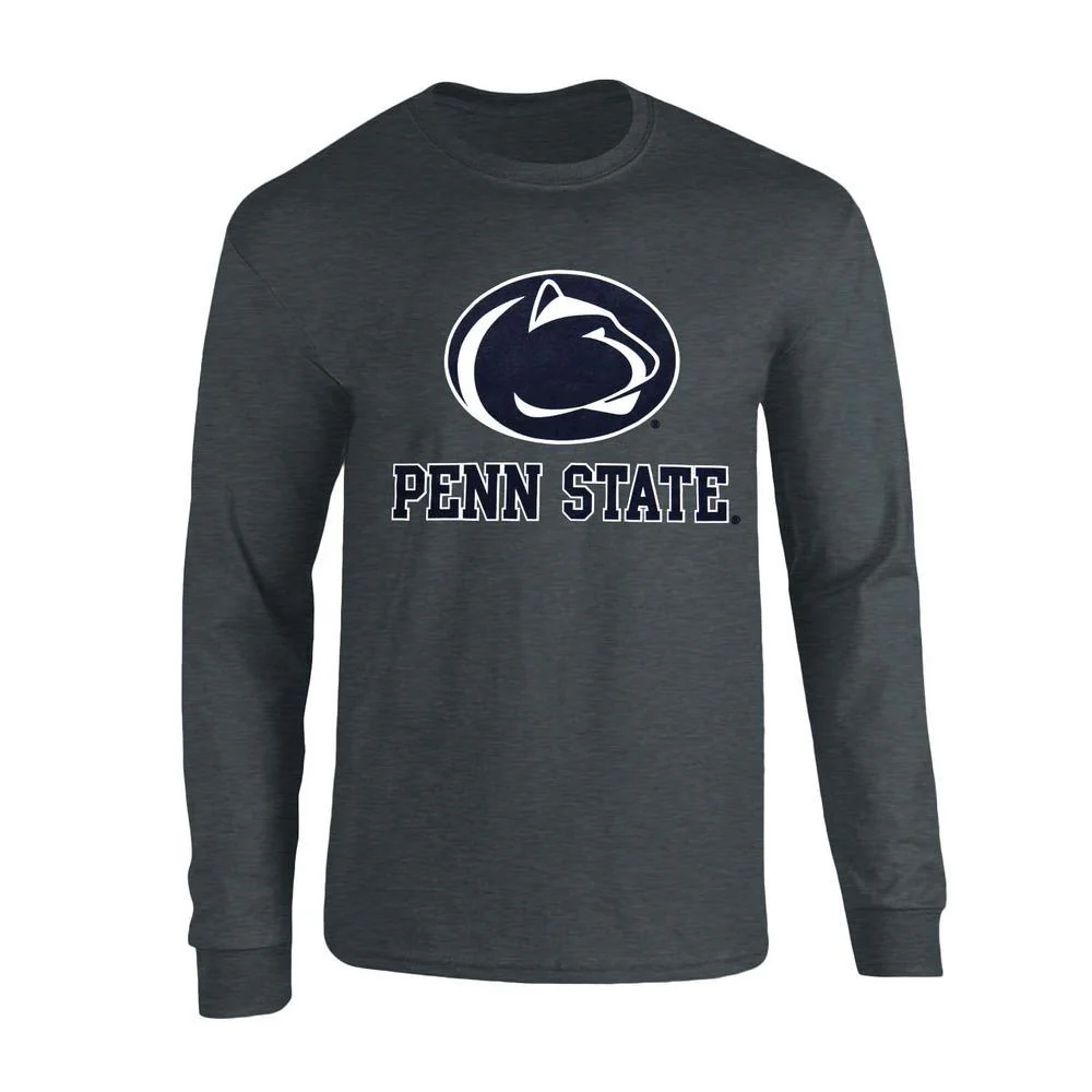 Penn State Logo Block Adult Long Sleeve T-shirt - Image 3
