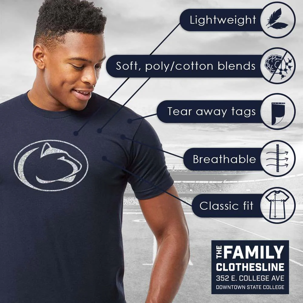 Penn State Logo Sparkle T-shirt - Image 4