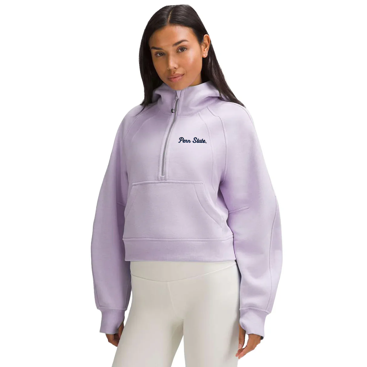 Penn State lululemon Women's Script Half-Zip Oversized Hooded Sweatshirt - Image 2