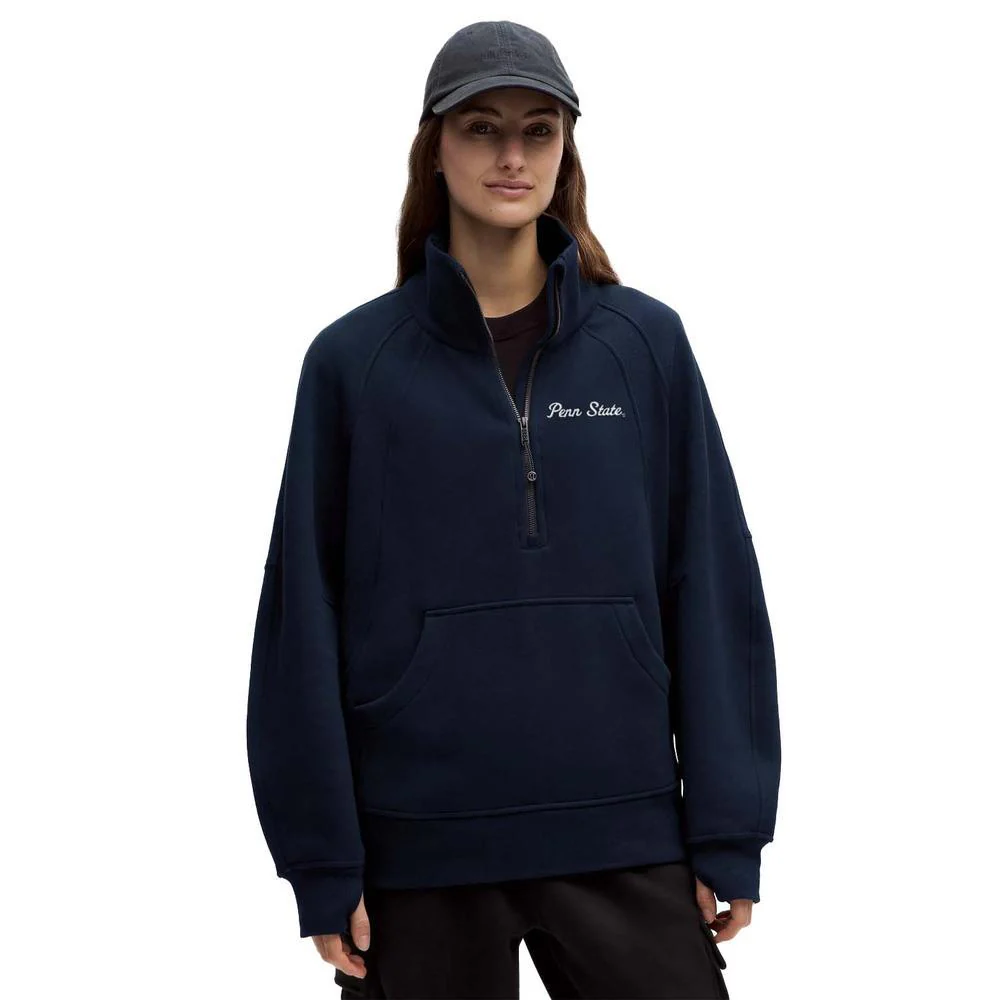 Penn State lululemon Women's Script Long Scuba Half Zip Pullover - Image 2