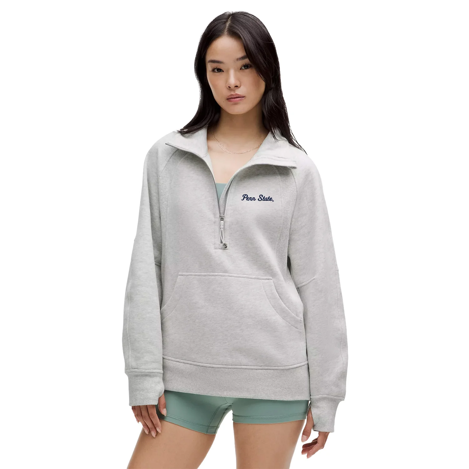 Penn State lululemon Women's Script Long Scuba Half Zip Pullover - Image 3
