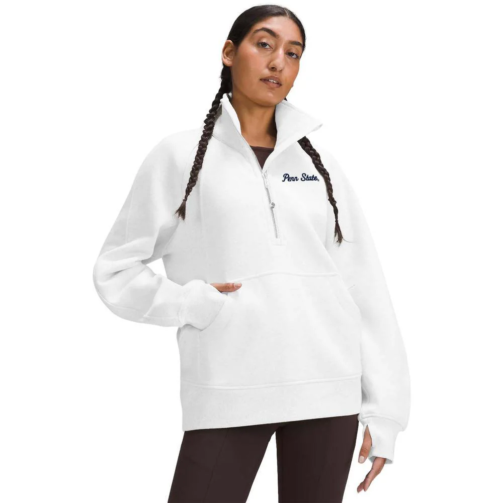 Penn State lululemon Women's Script Long Scuba Half Zip Pullover - Image 4