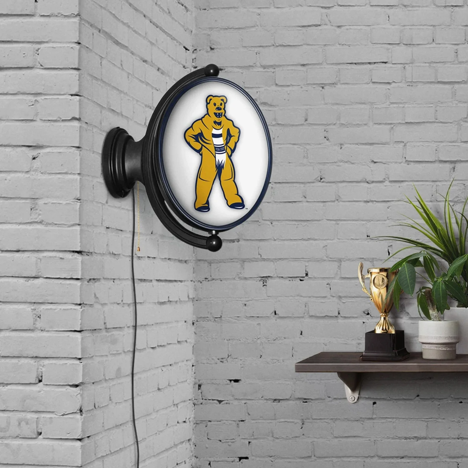 Penn State Mascot Oval Rotating Wall Light - Image 3