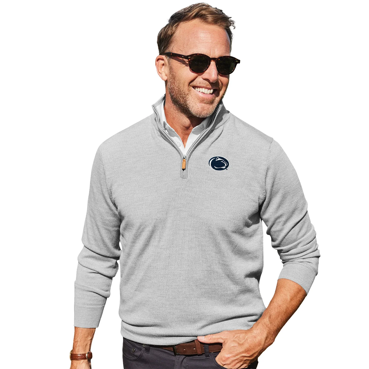 Penn State Merino Sweater Quarter-Zip - Image 3