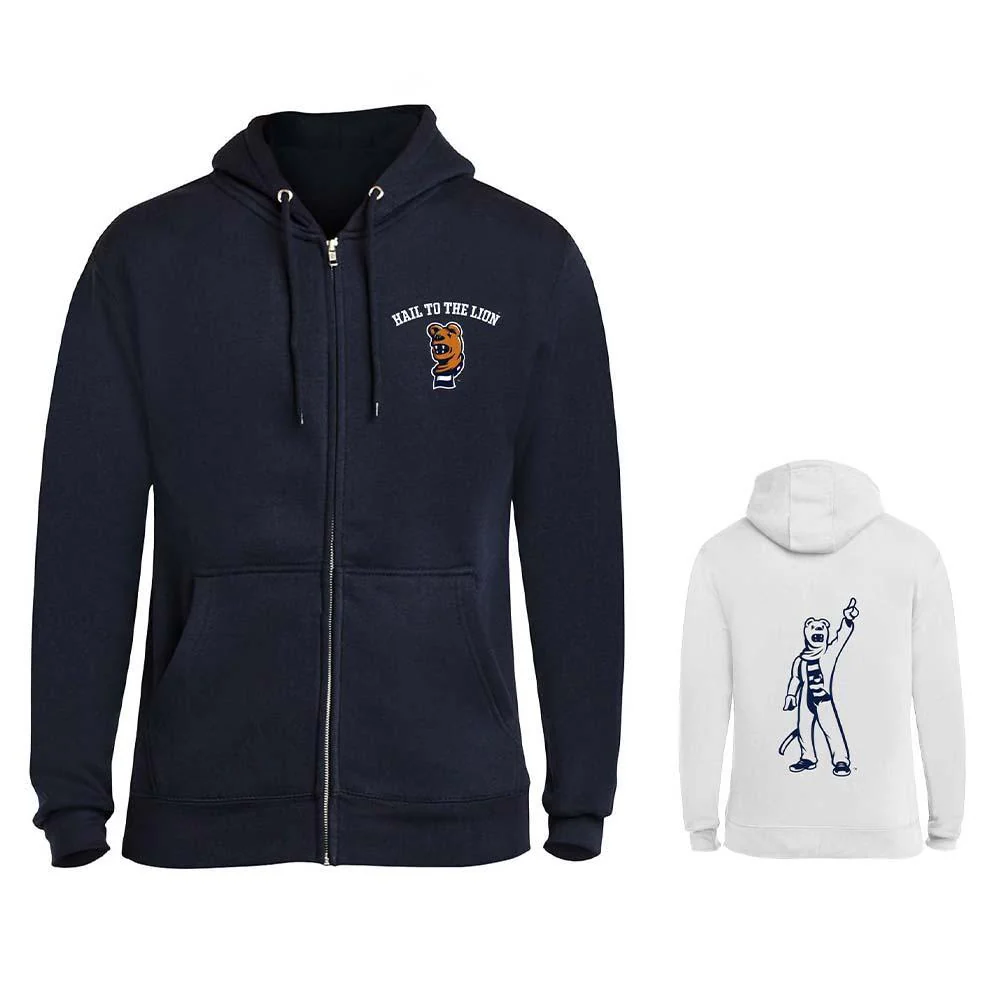 Penn State New Mascot Nittany Lion Full Zip Hooded Sweatshirt