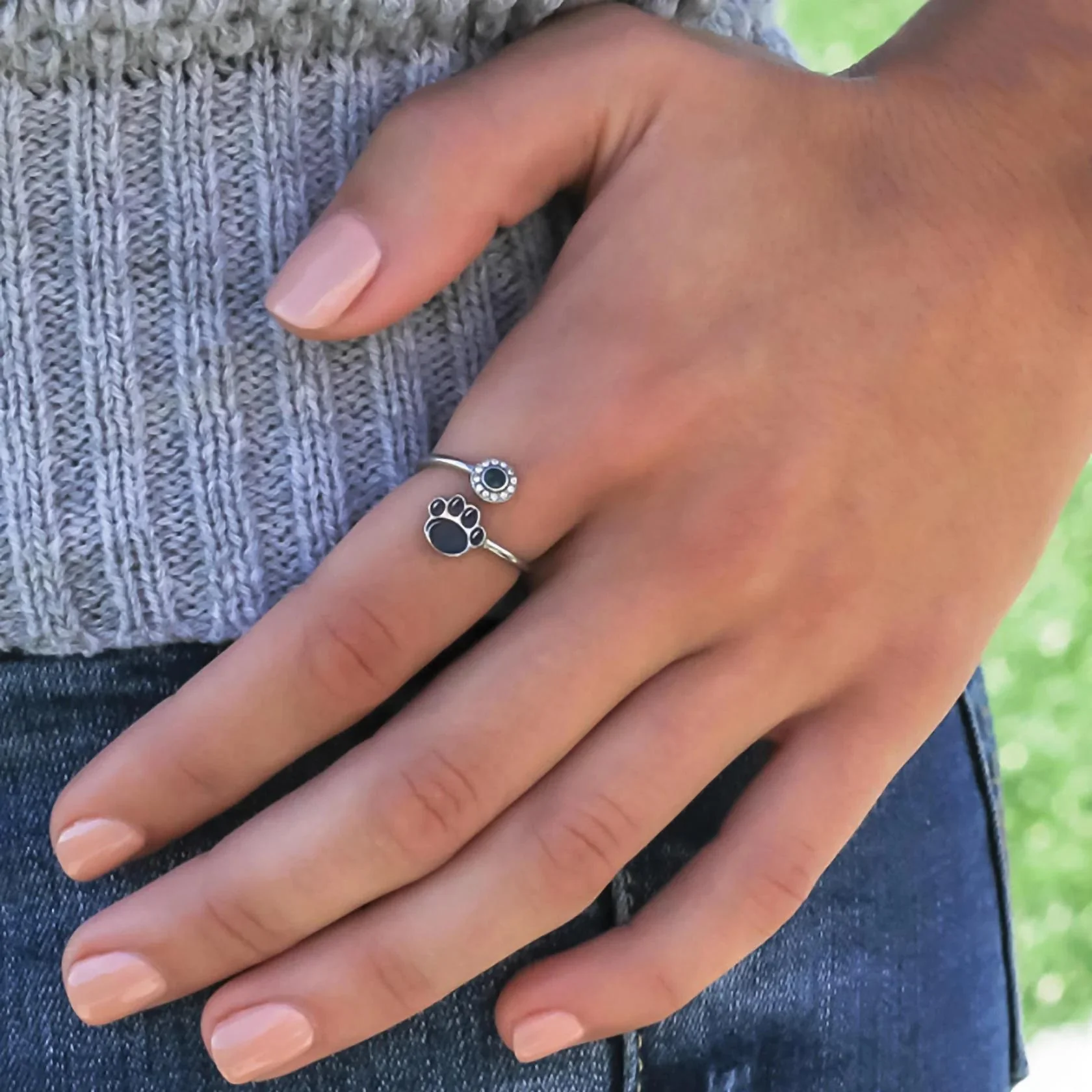 Penn State Nittany Lion Paw Wrap Ring - Image 3