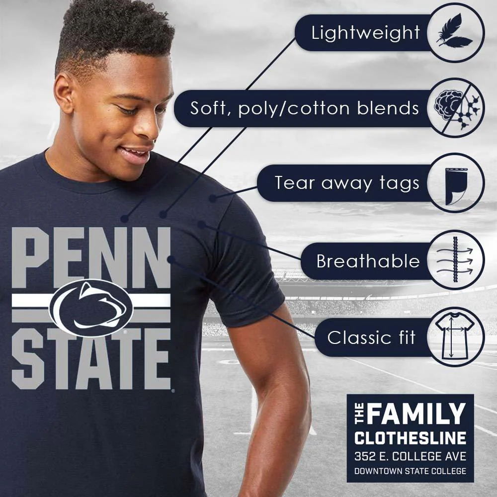 Penn State Nittany Lions Stripe T-Shirt - Image 5