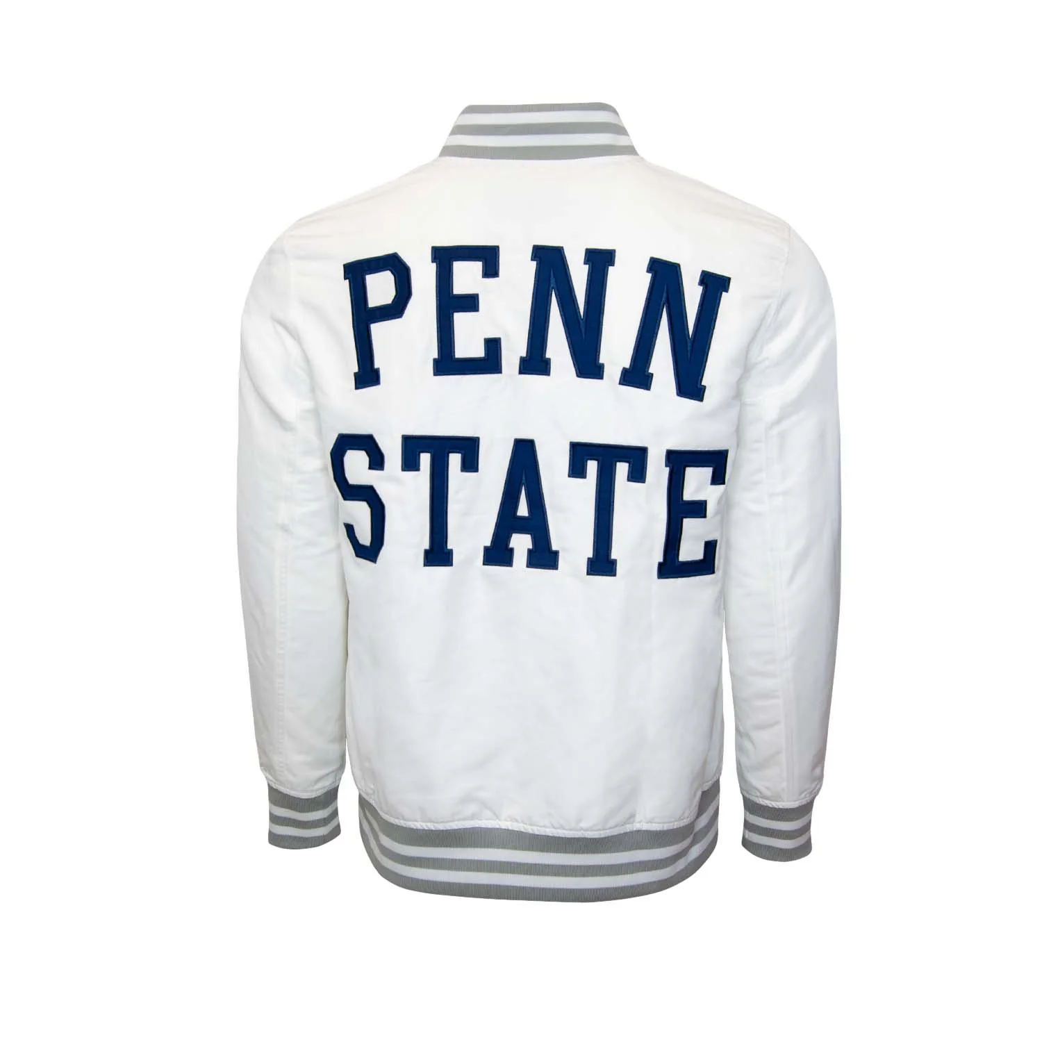 Penn State Nittany Lions White Bomber Jacket - Image 3