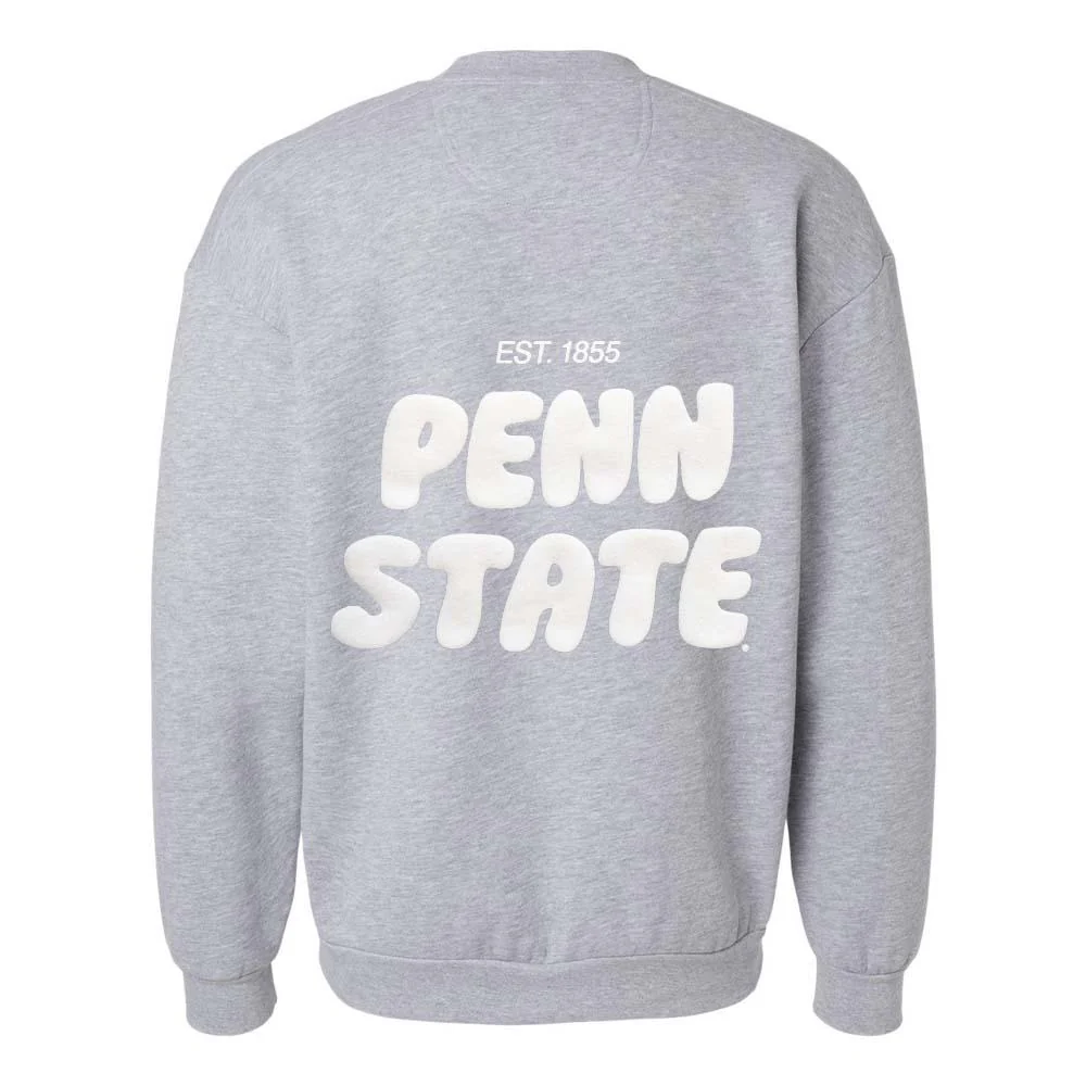 Penn State Reflex Puff Print Crew - Image 14