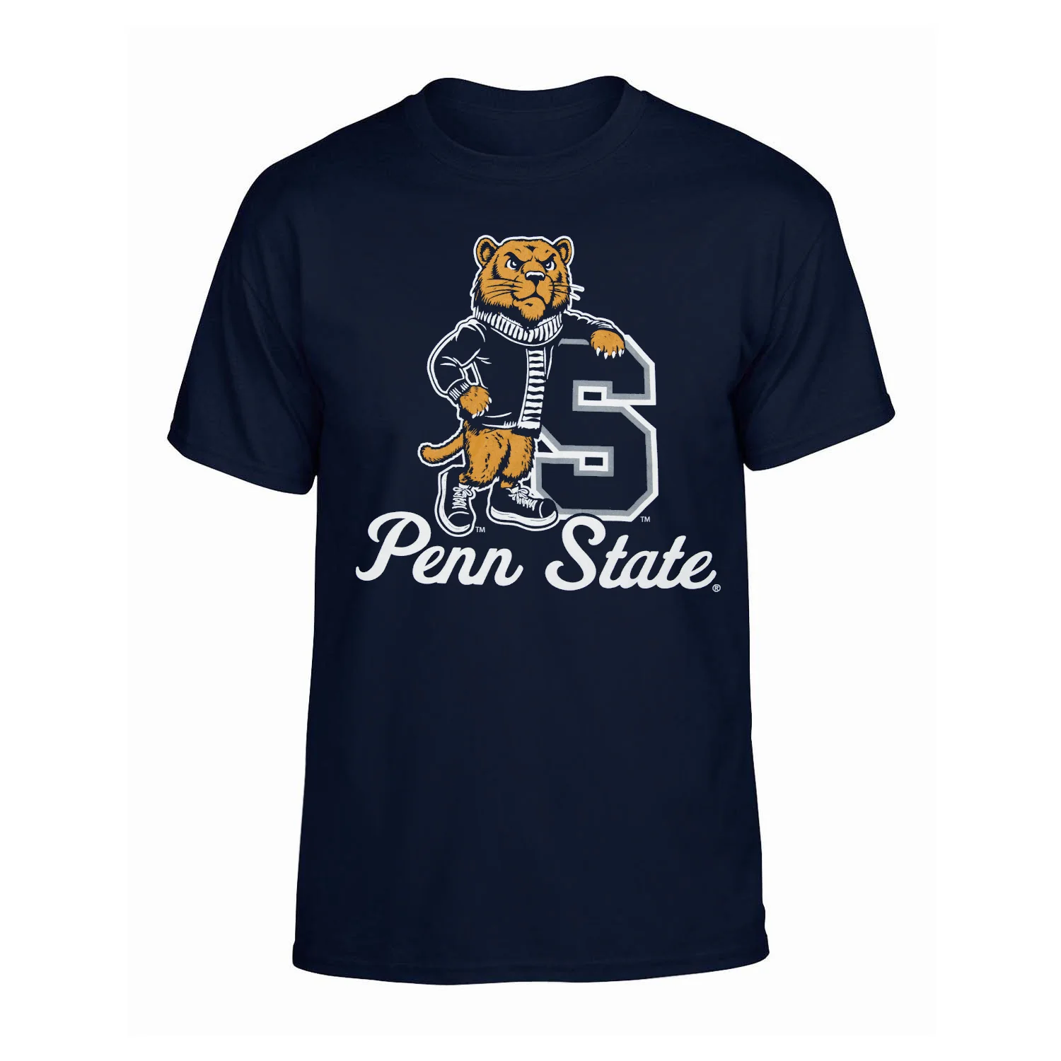 Penn State Retro Lion Block "S" T-Shirt - Image 2