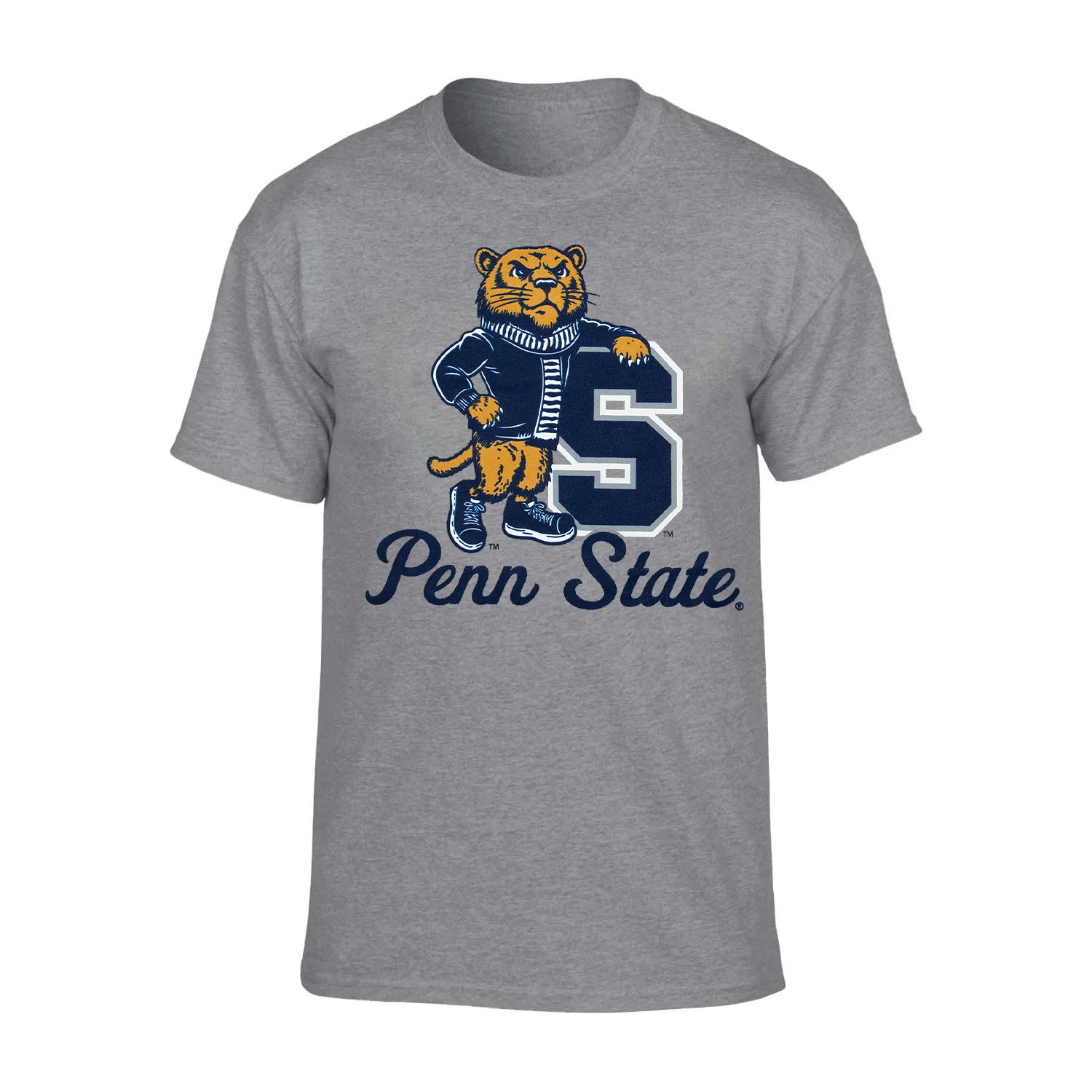 Penn State Retro Lion Block "S" T-Shirt - Image 3