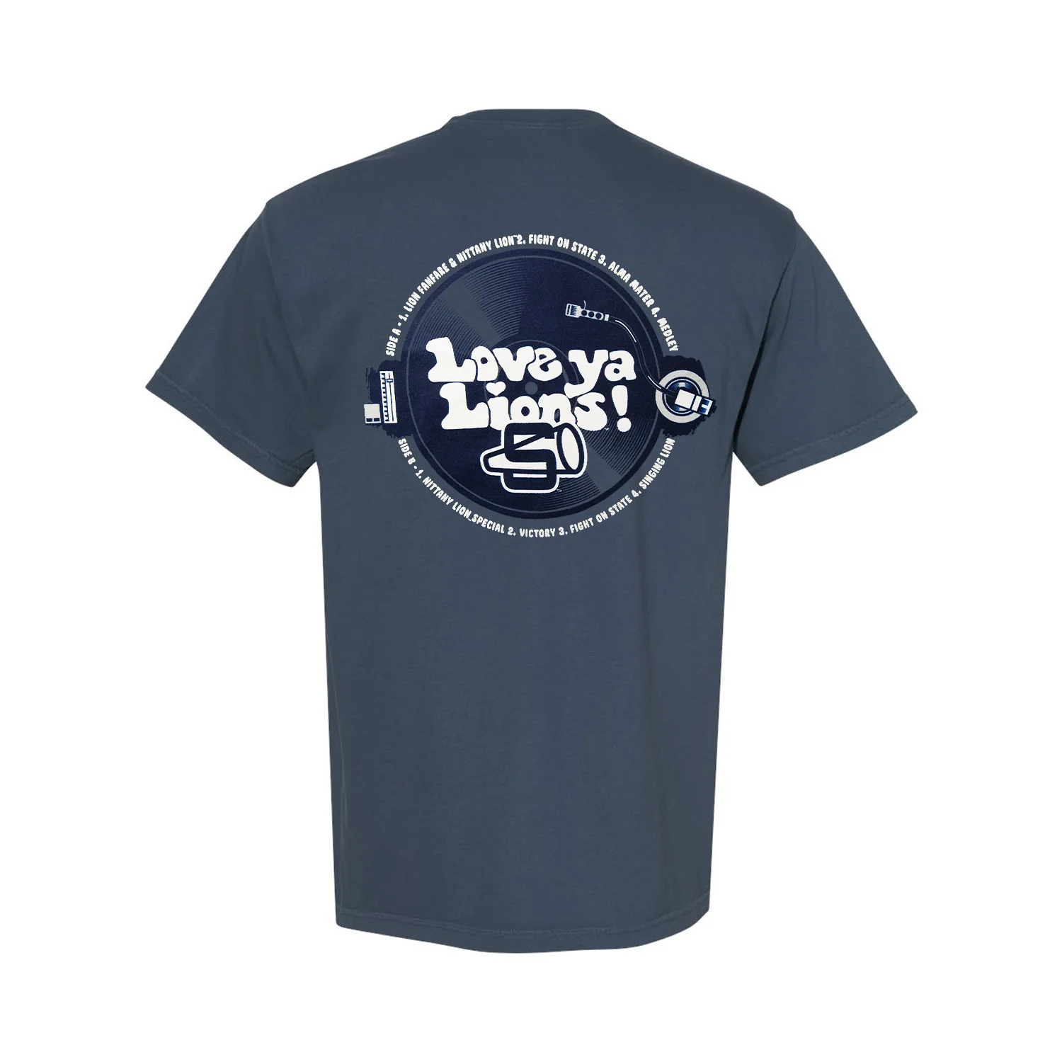 Penn State Love Ya Lions Vinyl Tracklisting T-Shirt - Image 3