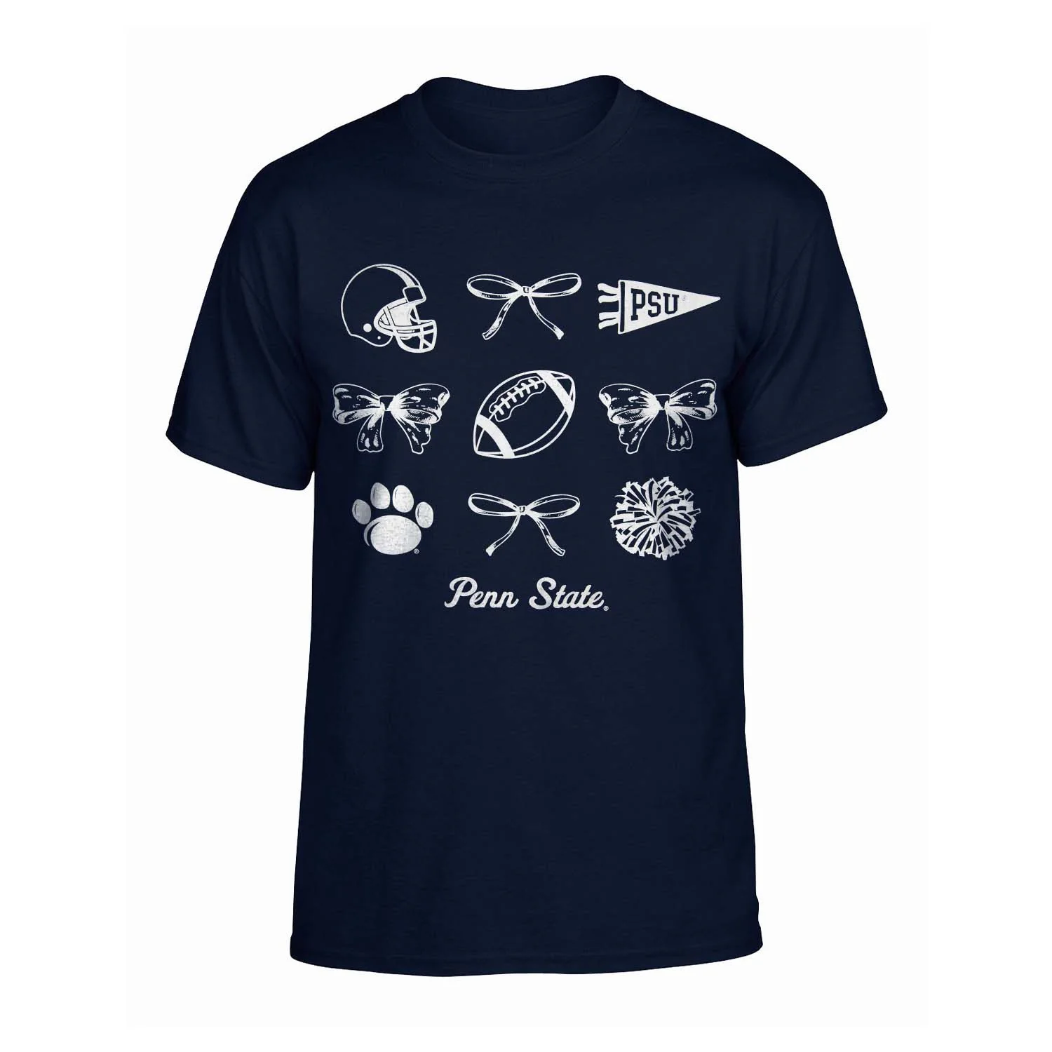Penn State Women's Bow Collage T-Shirt - Image 3