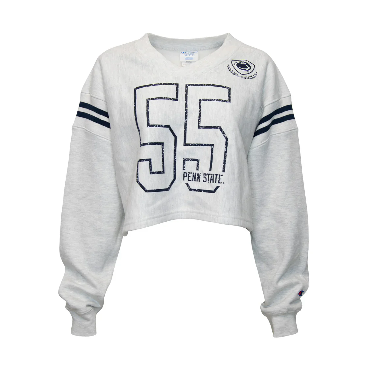 Penn State Women's Champion Reverse Weave Cropped Crewneck - Image 2