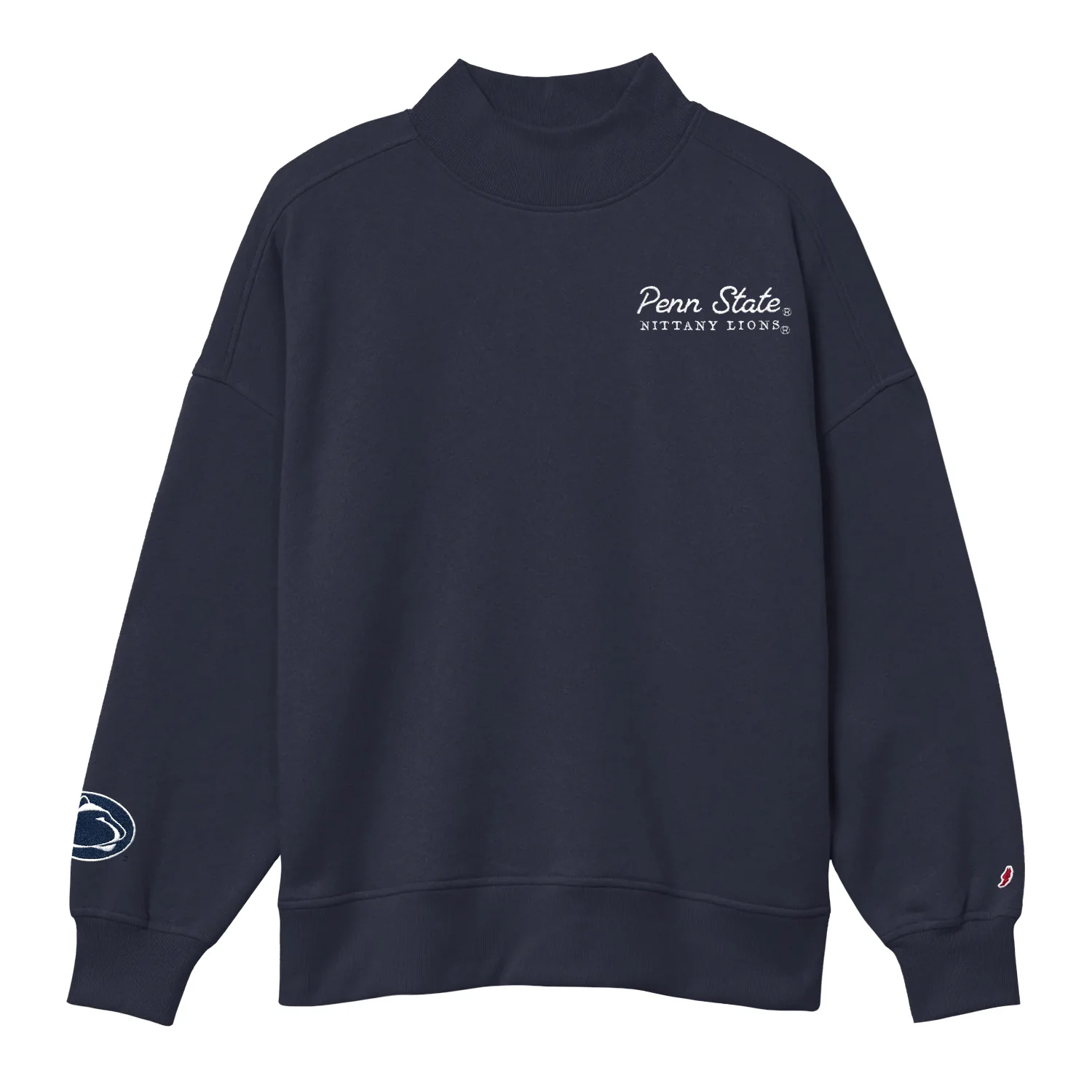 Penn State Women's Embroidered Diana Mock-Neck Crew - Image 2