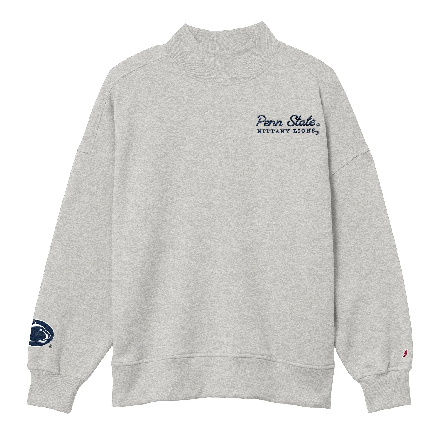 Penn State Women's Embroidered Diana Mock-Neck Crew - Image 3