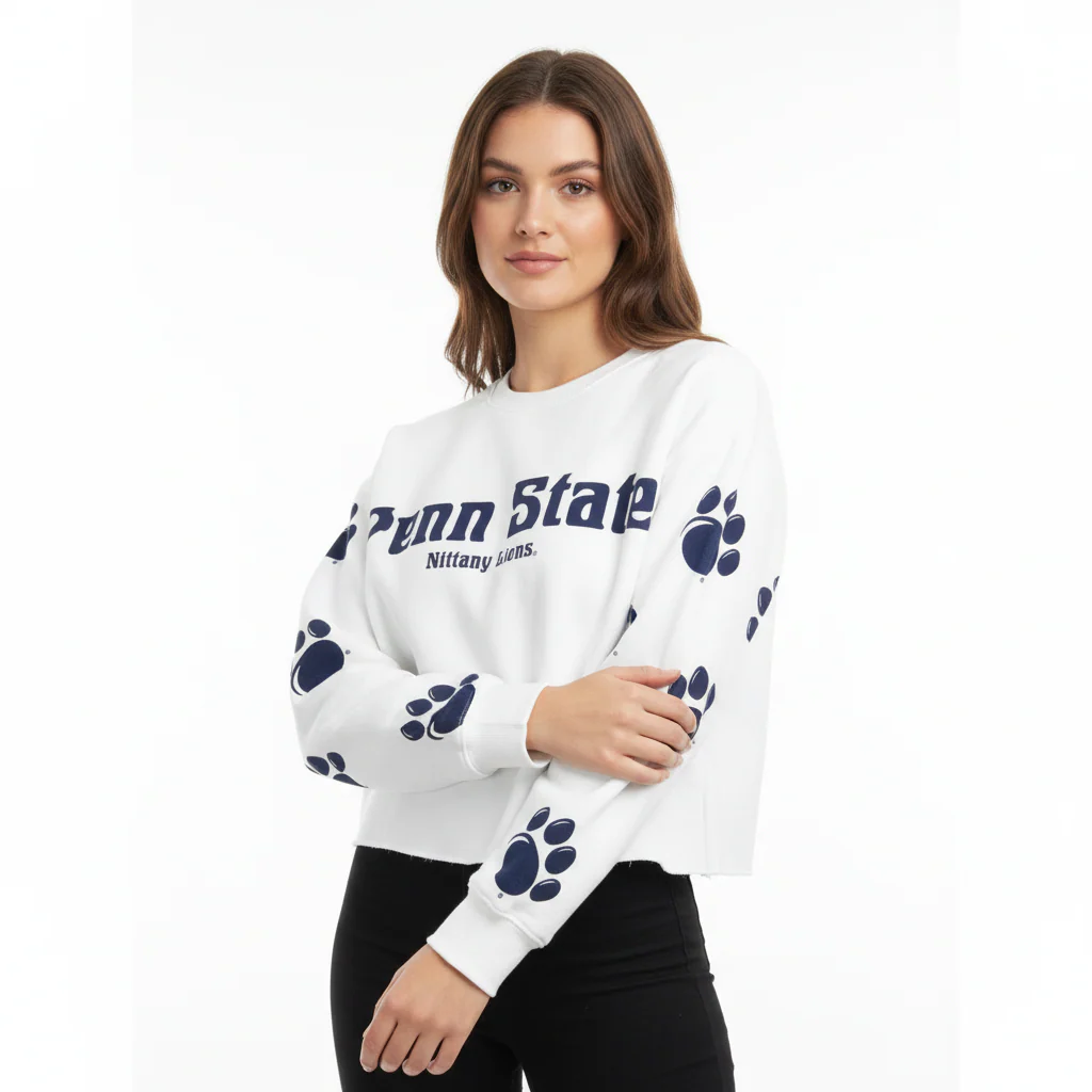 Penn State Women's Midi Paws Crew Sweatshirt - Image 2