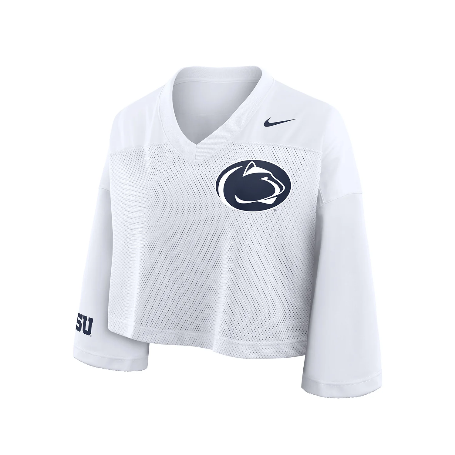 Penn State Women's Nike Cropped Football Jersey - Image 3