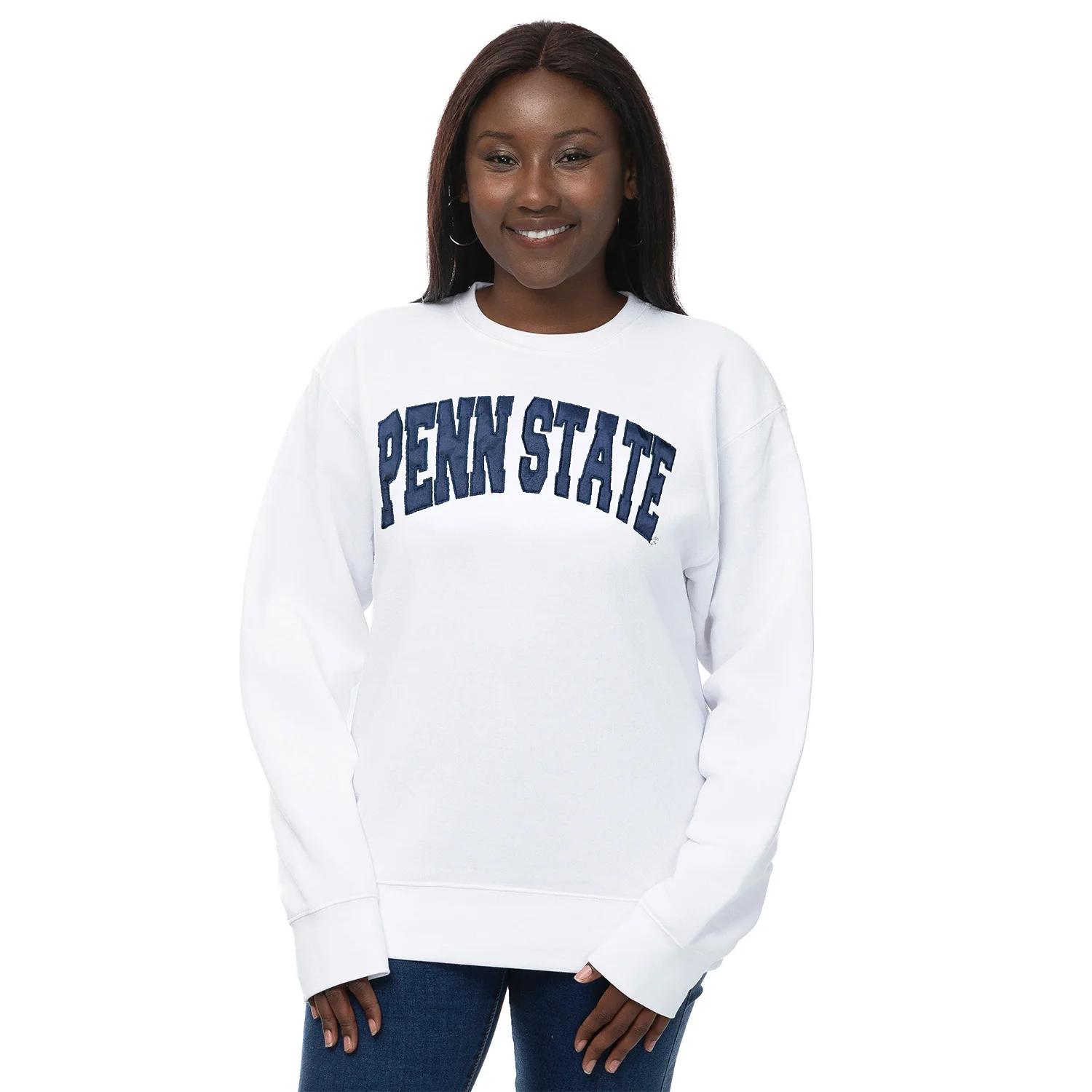 Penn State Women's Satin Applique Crew