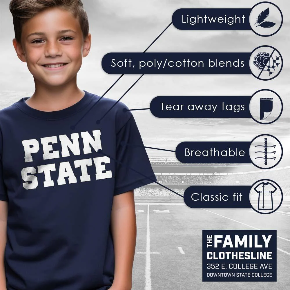 Penn State Youth Block Bold T-Shirt - Image 7