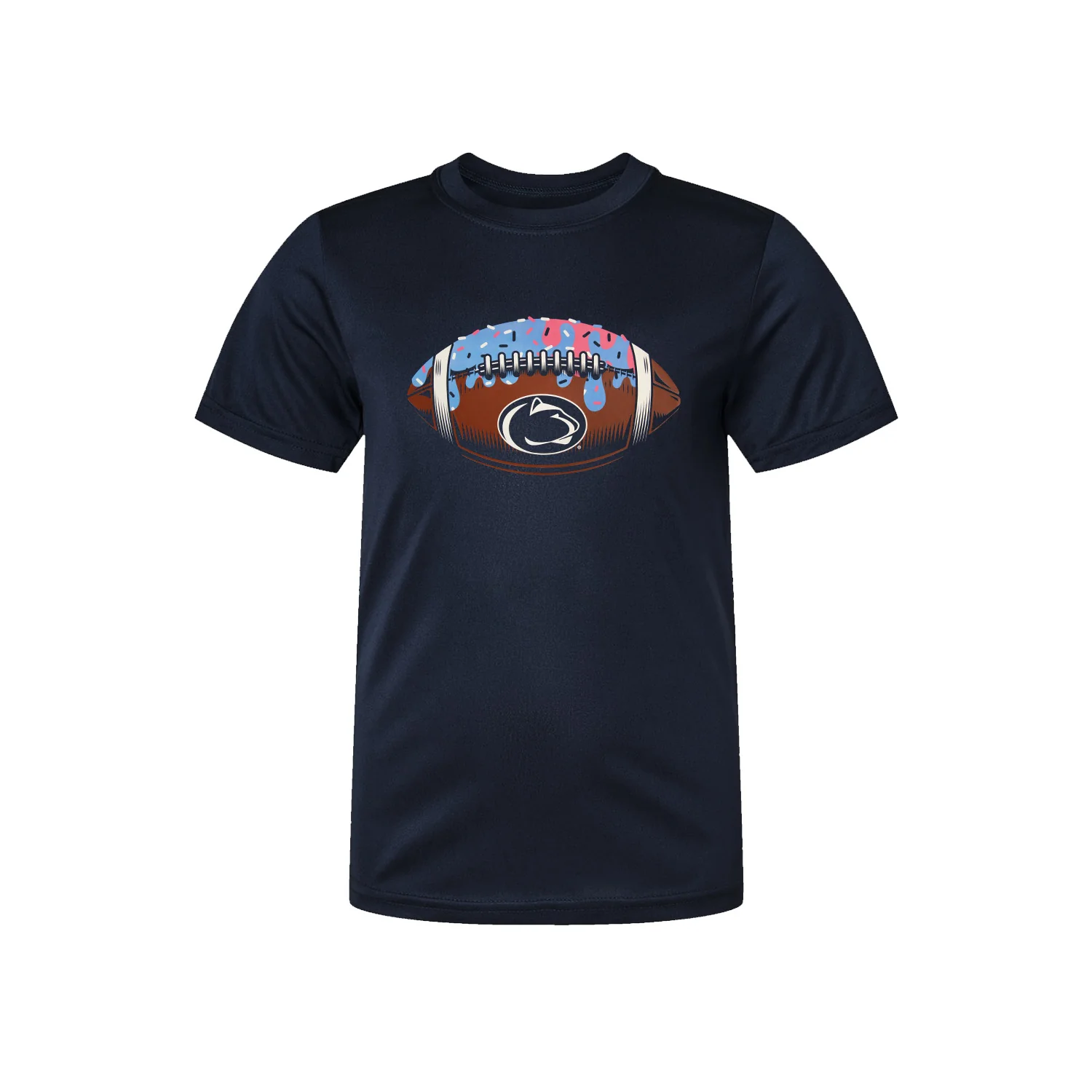 Penn State Youth Ice Cream Drip Football T-Shirt