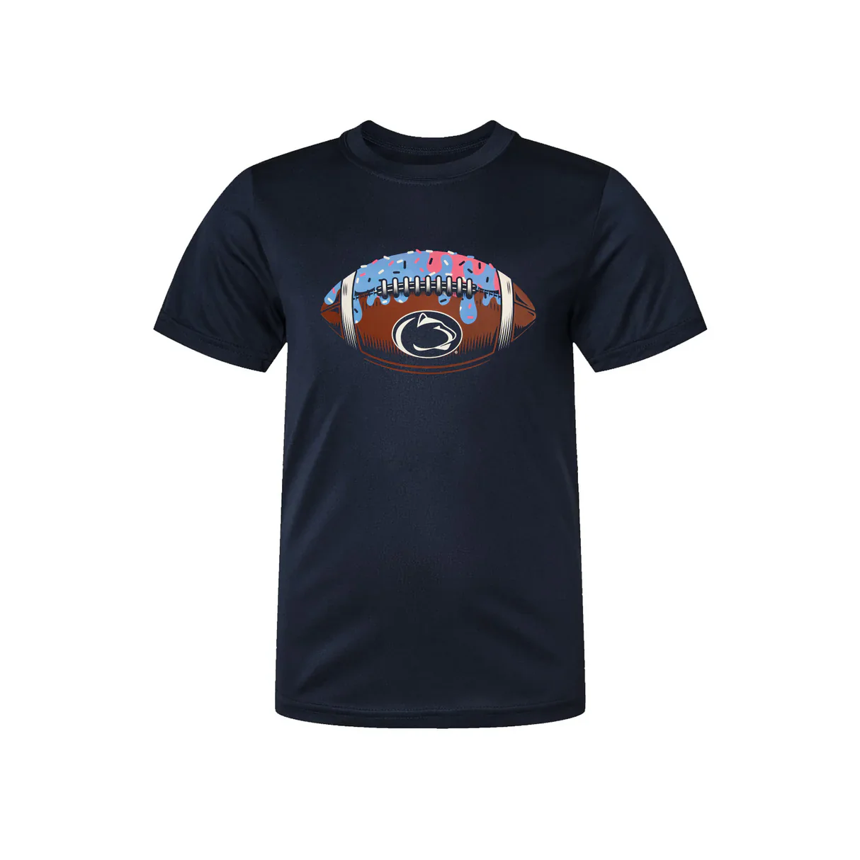 Penn State Youth Ice Cream Drip Football T-Shirt - Image 2