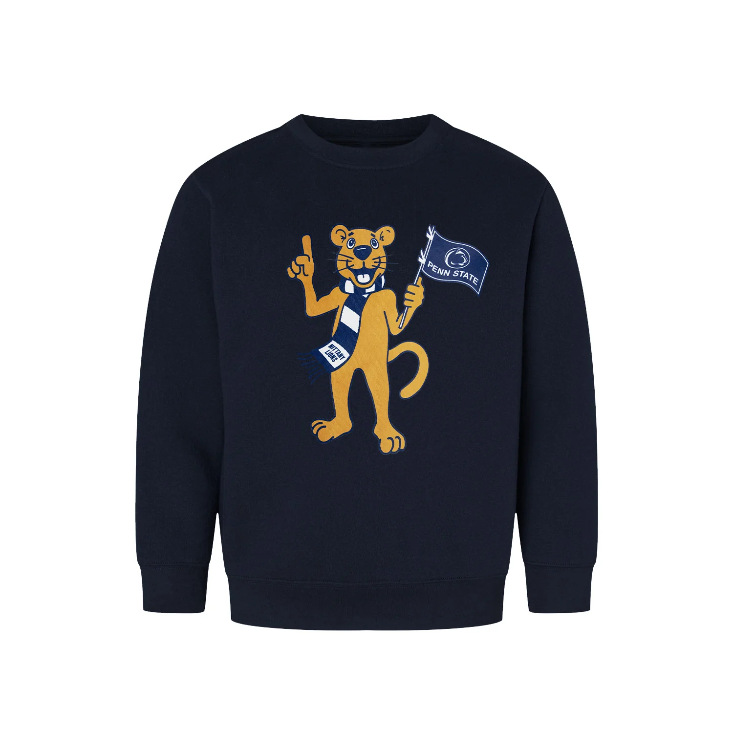 Penn State Youth Mascot Flag Crew Sweatshirt - Image 2